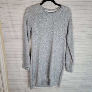 MAURICES GRAY SWEATSHIRT SWEATER DRESS, SZ SMALL
